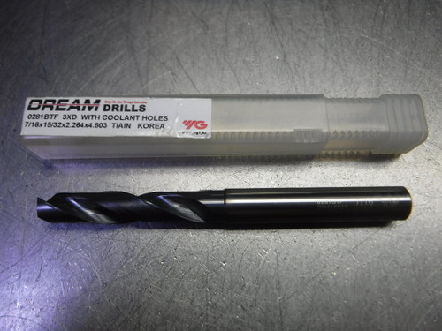 YG Dream Drill 7/16" Coolant Thru Carbide Machine Drill 0281BTF (LOC3314)