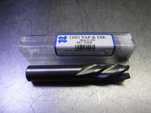 OSG 1/2" 4 Flute Carbide Endmill 1/2" Shank 447-5000 (LOC3325)