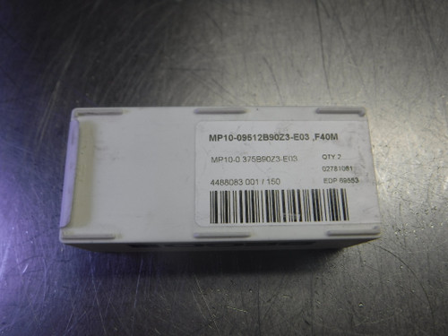 SECO 3/8" 3 Flute Carbide Endmill Heads QTY2 MP10-09512B90Z3-E03 F40M (LOC3342)