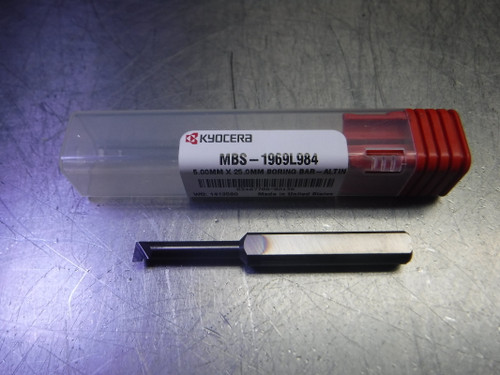 Kyocera 5mm Carbide Boring Bar 5.00mm x 25.0mm / MBS-1969L984 (LOC3364)