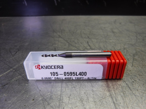 Kyocera #53 Solid Carbide Micro Twist Drill 1/8" Shank 105-0595L400 (LOC3666) Kyocera #53 Solid Carbide Micro Twist Drill 1/8" Shank 105-0595L400 (LOC3666)