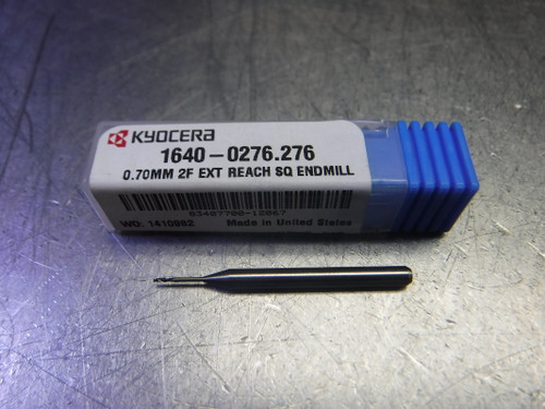 Kyocera 0.70mm 2 Flute Carbide Endmill 3mm Shank 1640-0276.276 (LOC3378A)
