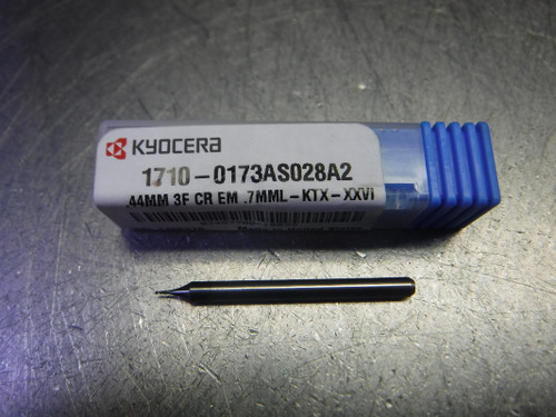 Kyocera .44mm 3 Flute Carbide Endmill 3mm Shank 1710-0173AS028A2 (LOC3387)