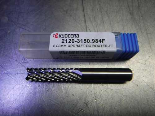 Kyocera 8mm Carbide UpDraft Router Endmill 8mm Shank 2120-3150.984F (LOC3337) Kyocera 8mm Carbide UpDraft Router Endmill 8mm Shank 2120-3150.984F (LOC3337)