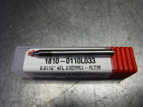 Kyocera 0.0110" Solid Carbide Endmill 4 Flute 1810-0110L033 (LOC3638B)