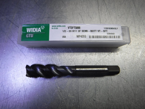 Widia/GTD 1/2-20 H11 3 Flute HSS Semi Bottom Tap VTSFT5088 WP42EG (LOC3393A)