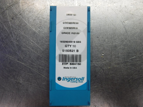 Ingersoll Carbide Inserts QTY10 CDE323R030 IN2530 (LOC3639)