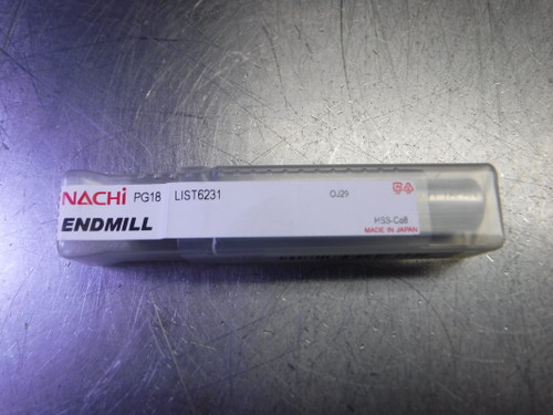 Nachi 9/16" 2 Flute HSS Endmill 1/2" Shank PG18 9/16 L6231 (LOC3405)