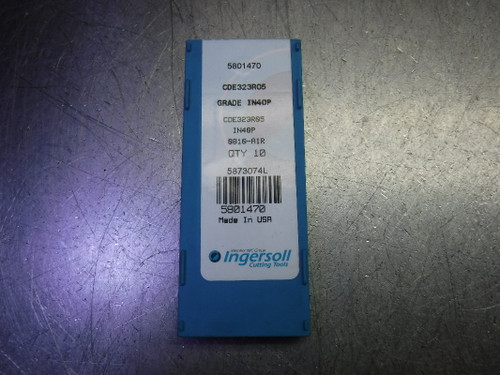 Ingersoll Carbide Inserts QTY10 CDE323R05 IN40P (LOC3441)
