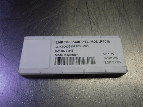 SECO Carbide Milling Inserts QTY10 LNKT060540PPTL-M06 F40M (LOC3444)