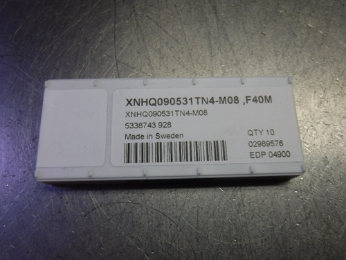 SECO Carbide Milling Inserts QTY10 XNHQ090531TN4-M08 F40M (LOC3444)