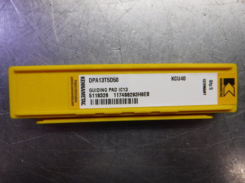 Kennametal Carbide Guide Pad for B1 Head QTY5 DPA13T5D50 KCU40 (LOC28A)