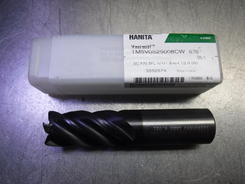 Widia/Hanita 1" 5 Flute Carbide Endmill 1" Shank TM5V0S25008CW (LOC3447)