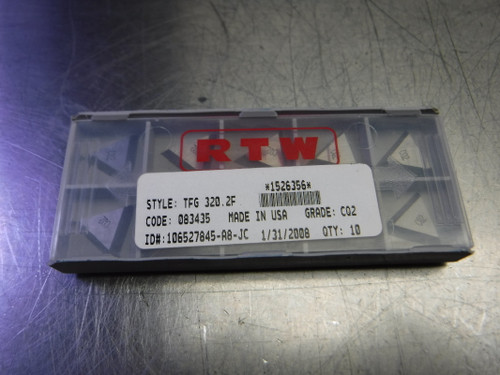 RTW Carbide Turning Inserts QTY10 TFG320.2F CQ2 (LOC3468B)