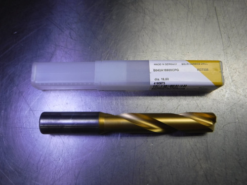 Kennametal 18.60mm Carbide Drill 20mm Shank B042A18600CPG KC7325 (LOC3483A)