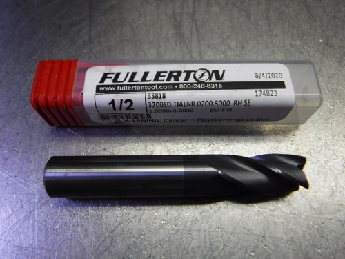 Fullerton 1/2" 4 Flute carbide Endmill 3200SD TIALNR.0200.5000 RH SE (LOC3489)