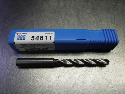 Kyocera/SGS Letter F (.2570") 3 Flute Carbide Drill 8mm Shank 54811 (LOC3490)