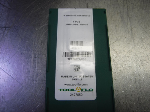 Tool Flo Carbide Grooving Inserts QTY5 W.031W.047W.062W.094W.125 (LOC249)