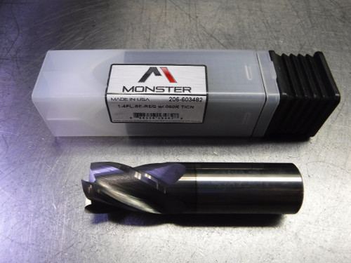 Monster 1" 4 Flute Carbide Endmill 1" Shank .060" R 206-603482 (LOC1878A)