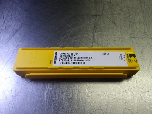 Kennametal Carbide Finishing Inserts QTY5 CCMT3251FP/CCMT09T304FP KCS10 (LOC2032A) Kennametal Carbide Finishing Inserts QTY5 CCMT3251FP/CCMT09T304FP KCS10 (LOC2032A)
