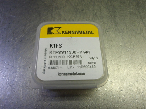 Kennametal 11.5mm Carbide Drill Tip Insert QTY1 KTFSS11500HPGM KCP15A (LOC3223A)