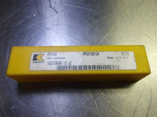 Kennametal Carbide Milling Inserts QTY10 RPGV45 / RPGV120700 KC732 (LOC3612)