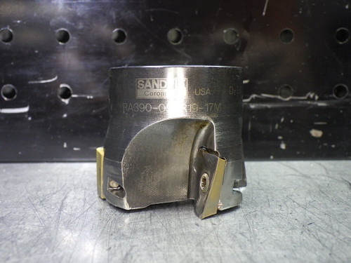 Sandvik 2" Indexable Facemill 3/4" Arbor RA390-051R19-17M (LOC1358A)