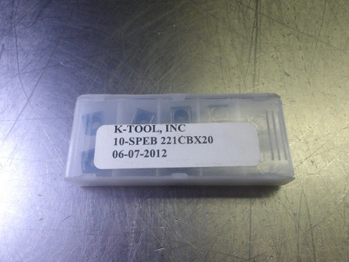K-Tool Carbide Inserts QTY10 10-SPEB 221 CBX20 (LOC1998D)