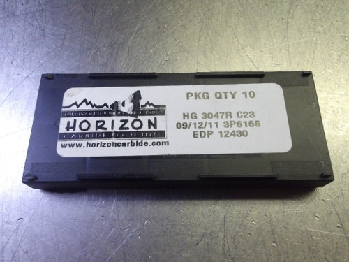 Horizon Carbide Grooving Inserts QTY10 HG 3047R C23 (LOC1893D)