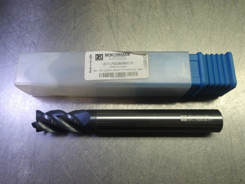 Benchmark 3/4" 4 Flute Carbide Long CR Endmill .060" R 437L75026060C15 (LOC2440)