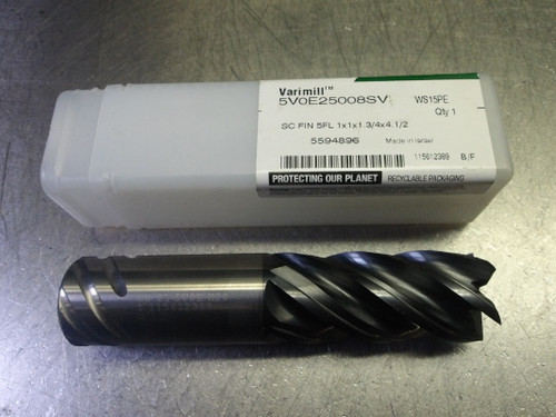 Widia/Hanita 1" 5 Flute Carbide Endmill 1" Shank 5V0E25008SV WS15PE (LOC1436A)