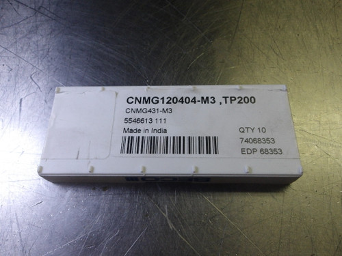 SECO Carbide Inserts QTY10 CNMG431-M3/CNMG120404-M3 TP200 (LOC613B)