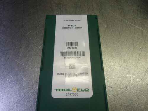 Tool Flo Carbide Threading/Grooving Inserts QTY5 FLJP-3020R8 AC50C (LOC1302A)