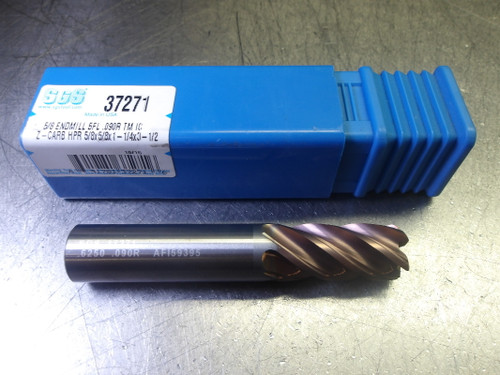 Kyocera/SGS 5/8" 5 Flute Carbide CR Endmill 5/8" Shank .09" R 37271 (LOC3026B)