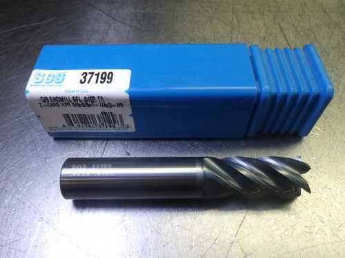 SGS 5/8" 5 Flute Carbide CR Endmill 5/8" Shank .015" R 37199 (LOC3654)