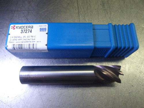 Kyocera/SGS 3/4" 5 Flute Coolant Thru Carbide Endmill 3/4 Shank 37274 (LOC3573B)