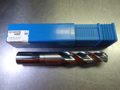Kyocera/SGS 25mm 3 Flute Carbide Ballnose Endmill 25mm Shank 44945 (LOC3652)