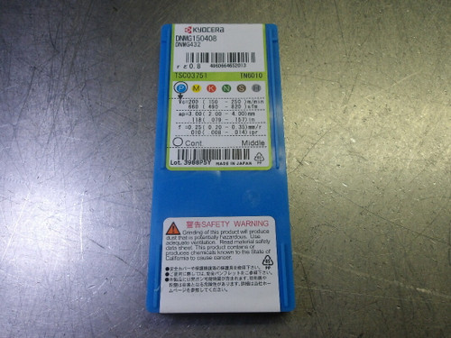 Kyocera Cermet Inserts QTY10 DNMG432 / DNMG150408 TN6010