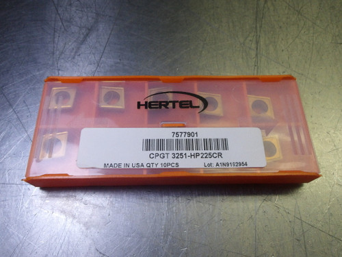 Hertel Carbide Inserts QTY10 CPGT 3251-HP225CR (LOC2771B)