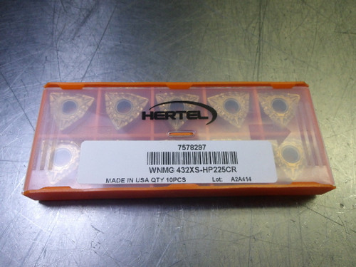 Hertel Carbide Inserts QTY10 WNMG 432XS-HP225CR (LOC2771B)