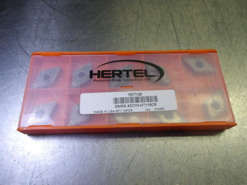 Hertel Cermet Inserts QTY10 DNMG432YH-HT115CR (LOC1858A)