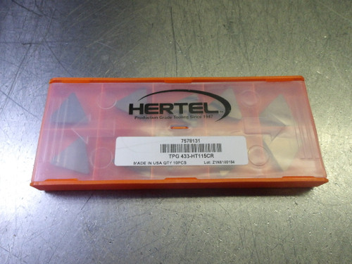 Hertel Cermet Inserts QTY10 TPG433-HT115CR (LOC1858A)