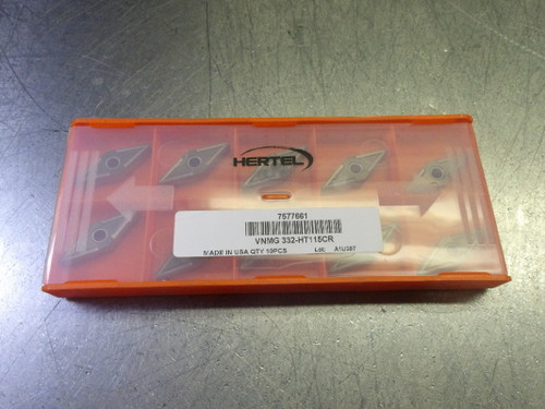 Hertel Cermet Inserts QTY10 VNMG332-HT115CR (LOC1858A)