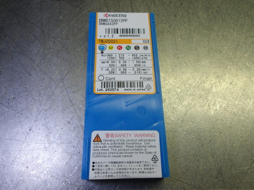 Kyocera Cermet Inserts QTY10 DNMG443PP / DNMG150612PP CCX (LOC1663B)