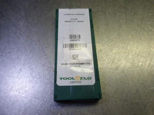 Tool Flo Carbide Grooving Inserts QTY10 FLG2R40'INCL.003RGP50C (LOC1098C)