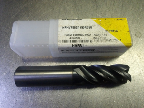 Kennametal 3/4" 4 Flute Carbide CR Endmill HPHV750S4150R090 KCPM15 (LOC2053C)