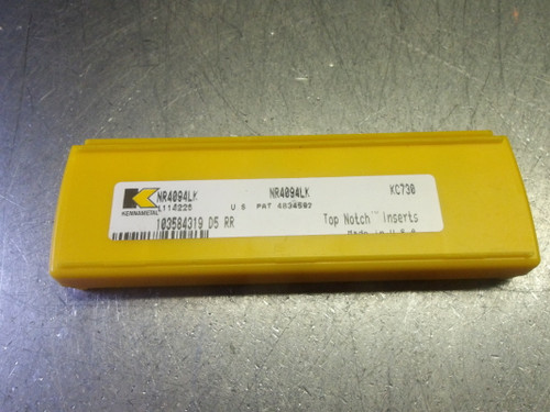 Kennametal Carbide Grooving Inserts QTY5 NR4094LK KC730 (LOC2135A)