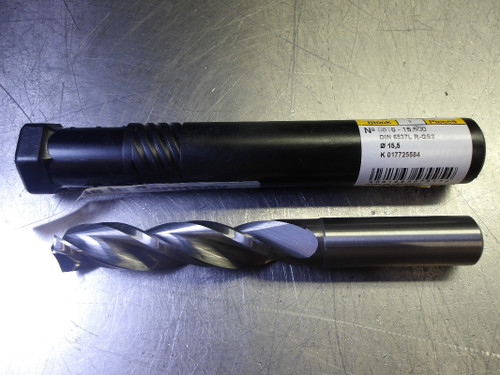 Guhring 15.5mm 3 Flute Carbide Drill 16mm Shank 9055180155000 (LOC2559)