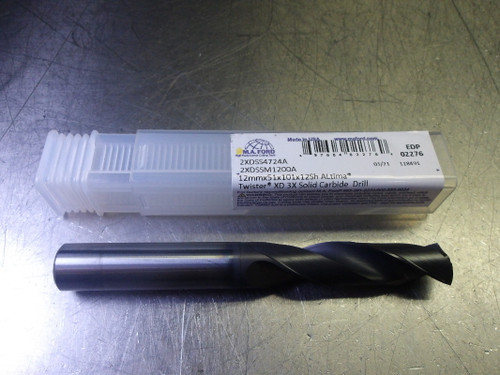 M.A. Ford 12mm Carbide Drill 12mm Shank 2XDSS4724A (LOC2865B)