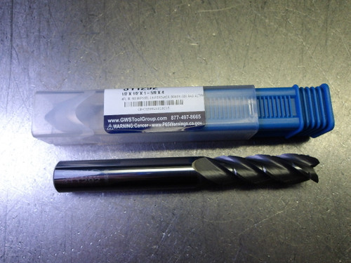 GWS 1/2" 4 Flute Carbide CR Endmill W/Chip Breaker 1/2" Shank 311292 (LOC1336A)